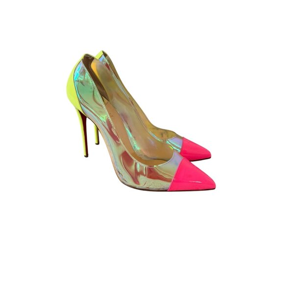 CHRISTIAN LOUBOUTIN Debout 100 Multicolor Heels Size 41 / 11 - Picture 15 of 16